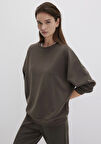 Lux Touch TENCEL TM Modal MavKahverengi Sweatshirt 168837-90707
