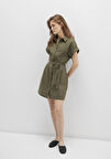 Yeşil Mini Elbise 1310723-71549