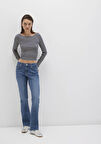 Molly Classic Denim Indigo Mavisi Jean Pantolon 1013690520