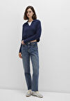 New York Classic Denim Puslu Koyu Mavi Jean Pantolon 101441-88581