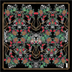 Sonbahar Kış Sezonu-İpek Krep Saten Eşarp - Sura - 9109230