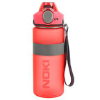 Noki Tritan Soft Touch Auto Kapak Silikon Bantlı Askılı Matara 750 ml (T-0121)