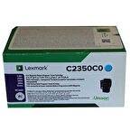Lexmark C2425-C2350C0 Mavi Orijinal Toner