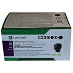Lexmark C2425-C235HK0 Siyah Orijinal Toner Yüksek Kapasiteli