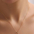 14 Ayar Altın Güneş Kolye