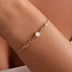 14 Ayar Altın Hexa Bileklik