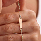 14 Ayar Altın İsim Yazdırılabilir Çocuk Künye