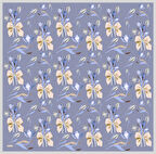 Belli Tivil İpek Eşarp 4037-84 Lila Karışık Desen 