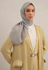 Armine Lyocell Eşarp 3-23 Açık Gri Desenli 47342