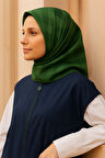 Armine Sura Saf İpek Eşarp 9402 - 36 Yeşil Karışık Desen