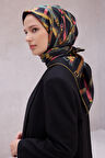 Ekose Kemer Desen İpek Twill Eşarp 4200D01 01