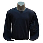 SIFIR YAKA UZUN KOL SWEAT - LACİVERT - L