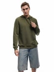Şardonlu Uzun Kollu Basic Kapşonlu Sweatshirt