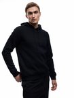 Şardonlu Uzun Kollu Basic Kapşonlu Sweatshirt