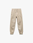 Pamuklu Beli Bağcıklı Basic Jogger Pantolon