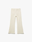 Pamuklu Beli Lastikli Basic İspanyol Paça Pantolon