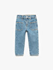 Pamuklu Cep Detaylı Denim Pantolon