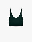 Slim Fit Kolsuz U Yaka Sporcu Sütyeni