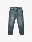 Pamuklu Normal Bel Tapered Fit Jean Pantolon