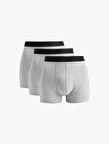 Basic Pamuklu 3'lü Boxer Seti