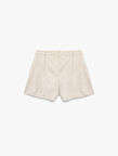 Regular Fit Cepli Pile Detaylı Kısa Şort