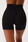 Aura Spor Şort Yüksek Bel Esnek Şekillendirici ve Toparlayıcı Seamless Tayt Kısa Şort