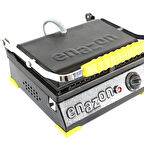 Enazon 8 Dilim Elektrikli Saf Döküm Tost Makinesi  (Döküm 30x23) - Siyah - Sarı