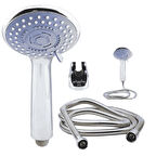 Mucit Home   Duş  Takım set  Duş  Başlık  Duş Hortum  Masfal Çelik  Hortum  360 Dönen  paslanmaz çelik 2 metre
