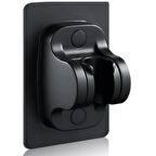 Mucit Home   Siyah Nano Kendinden Yapışkanlı Banyo Duş Başlığı Askısı 15 kg Taşıma Kapasiteli Mafsal Tutacak