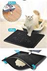 Mucit Home Kedi Tuvalet Paspası Kedi Kumu Paspası Elekli Kum Toplayıcı Kedi Halısı
