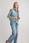 Maria 1000 AÇIK MAVİ NORMAL FIT JEAN YELEK KADIN