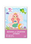 Bitmeyen Tükenmeyen Deniz Kızı Temalı Sticker Boyama Kitabı