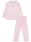 Civil Girls Çizgili 10-13 Yaş Pijama Takımı - Pembe 11-12 Yaş