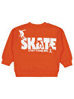 Civil Boys Skate Start Baskılı 2-5 Yaş Sweatshirt - Turuncu 5-6 Yaş