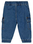 Civil Baby Luk Kargo 6-18 Ay Pantolon - Mavi 9-12 Ay