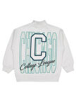 Civil Boys C Chıcago Baskılı-Nakışlı 10-13 Yaş Sweatshirt - Gri 10-11 Yaş