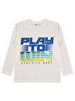 Civil Boys Play To Wın Baskılı 6-9 Yaş Sweatshirt - Ekru 6-7 Yaş