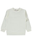 Civil Girls Düz 2-5 Yaş Sweatshirt - Ekru 3-4 Yaş