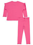 Civil Girls Unicorn Baskılı 2-5 Yaş Takım - Pembe 5-6 Yaş