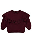 Civil Girls Roba Fırfırlı 10-13 Yaş Sweatshirt - Bordo13-14 Yaş