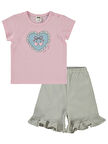 Civil Baby Kız Bebek Şortlu  Takım 6-18 Ay Pembe