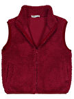 Civil Boys Cepli Fermuarlı 2-5 Yaş Yelek - Bordo 3-4 Yaş