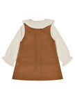 Civil Girls 2-5 Yaş Elbise - Kahverengi 2-3 Yaş