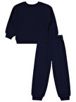 Civil Girls Yıldız Baskılı 2-5 Yaş Eşofman Takımı - Lacivert5-6 Yaş