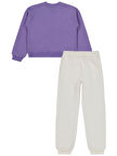 Civil Girls Brooklyn Baskılı 10-13 Yaş Eşofman Takımı - Lila 13-14 Yaş