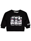 Kuromi 2-5 Yaş Sweatshirt - Siyah 2-3 Yaş
