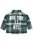 Civil Boys New York Baskılı 2-5 Yaş Gömlek - Yeşil 2-3 Yaş