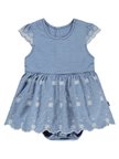 Civil Baby Fistolu Zıbınlı 6-18 Ay Elbise - Mavi