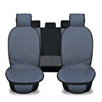 Blueline Serisi Terletmez Dokuma Kumaş Oto Koltuk Koruyucu Kılıfı Ön ve Arka Koltuk Takım