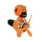 Pervaneli Klima Süsü Oto Koku Klipsi Sallanan Başlı Pilot Gorilla Araba Hava Ferahlatıcı Turuncu